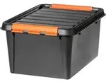SmartStore Pro 31 Kunststoff Aufbewahrungsbox 32 L Mit Deckel Schwarz, Orange 39 x 50