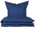 Schiesser Bettw&auml;scheset Drops - Feinbiber - 2-teilig - 135 x 200 cm - Dunkelblau