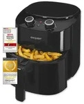 Exquisit Heissluftfriteuse FR6502 sw | 3,5 Liter | 1300 W | Timer | schwarz