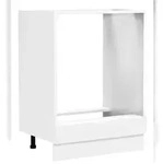 VCM K&uuml;chenm&ouml;bel Herdumbauschrank & Ofenschrank Fasola Wei&szlig; H. 82 x B. 60 x T. 46