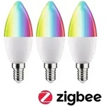Paulmann Standard 230V Smart Home Zigbee 3.0 LED Kerze E14 3x470lm 3x5W RGBW+ dimmbar