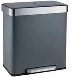 SVITA LT2X30 M&uuml;lleimer 60l Treteimer Tretm&uuml;lleimer Abfalleimer 2 F&auml;cher