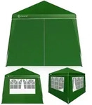 CASARIA&reg; Set 3x3m Pavillon und 4x Seitenteil gr&uuml;n