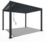 Weide Classic | Pergola Aluminium freistehend | 3 x 3,6 M | Lamellendach anthrazit