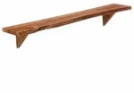 vidaXL Wandregale 2 Stk. 110x20x18 cm Massivholz Akazie
