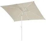 SVITA Sonnenschirm 3x2m Balkonschirm rechteckig kippbar Matt Beige/Wei&szlig;