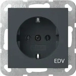 Gira System 55 Steckdose, 1f, anthrazit, Unterputz, Steckdose CEE 7/3 (Typ F), EDV,