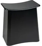 WENKO 2in1 Badhocker Mod. Wing Schwarz Matt