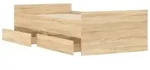 vidaXL Bettgestell mit Schubladen Sonoma-Eiche 90x190 cm