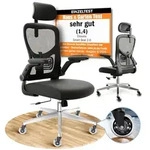 CLOUVOU SmartSeat, ergonomischer B&uuml;rostuhl, R&uuml;ckenlehne mit Mesh Bezug,
