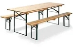 Feros Faltbare Bierganitur mit Tische 50 cm - Brauereiqualit&auml;t