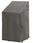 Perel Schutzh&uuml;lle f&uuml;r Stapelst&uuml;hle, Grau, 66 cm x 66 cm x 128 cm