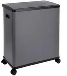 SVITA SR2X30 Sensorm&uuml;lleimer Abfalleimer 2fach 60l inkl. Inneneimer R&auml;der Grau