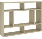 vidaXL Wandregal Sonoma-Eiche 75x16x55 cm Holzwerkstoff