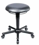 meychair Sitzhocker Assistant Pro A19 XXL mit Rollen, Kunstleder Schwarz, bis zu