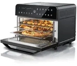 Arendo Hei&szlig;luftfritteuse 1800 Watt, Minibackofen, Airfryer, 25L, Edelstahl,