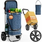 Monzana 2in1 Einkaufstrolley 56L bis 50 kg klappbar