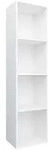 vidaXL B&uuml;cherregal/TV-Schrank Wei&szlig; 36&times;30&times;143 cm Holzwerkstoff