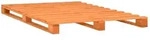 vidaXL Palettenbett Braun Massivholz Kiefer 120&times;200 cm