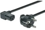 ASSMANN DIGITUS Netzkabel CEE 7/7 C13 Typ-F St/Bu 90 Grad gewinkelt 1.8m