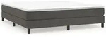 vidaXL Bettgestell ohne Matratze Dunkelgrau 180x200 cm Samt
