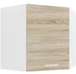 VCM K&uuml;chenm&ouml;bel H&auml;ngeschrank Esilo Wei&szlig; / Sonoma-Eiche H. 60 x B. 57 x T. 57 cm