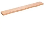 vidaXL Wandregal Hellbraun 80x10x2 cm Massivholz Eiche Behandelt