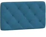 vidaXL Kopfteil-Kissen Blau 80 cm Samt