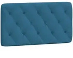 vidaXL Kopfteil-Kissen Blau 100 cm Samt