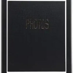 Exacompta 17601E Fotoalbum mit Ringmechanik, 60 schwarze Seiten, 32x26x4 cm, Office