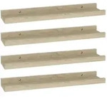 vidaXL Wandregale 4 Stk. Sonoma-Eiche 40x9x3 cm