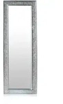 Casa Chic Norwich Spiegel Holzrahmen rechteckig 130 x 45 cm Mosaik-DesignSilber