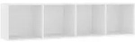 vidaXL B&uuml;cherregal/TV-Schrank Wei&szlig; 143&times;30&times;36 cm