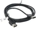 AccuCell USB Verl&auml;ngerungskabel USB 2.0 L&auml;nge 1,8 Meter doppelt geschirmt