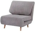 HOMCOM - Schlafsofa - 82L x 87B x 89H cm - grau