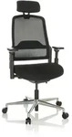B&uuml;rostuhl / Chefsessel TERARO AX Netzstoff / Stoff schwarz hjh OFFICE