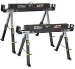 Baumarktplus 2x S&auml;gebock 2.0 DELUXE 9-fach h&ouml;henverstellbar Stahl bis 1300 kg
