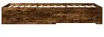 vidaXL Bettgestell mit Schubladen R&auml;uchereiche 90x190 cm Holzwerkstoff