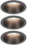 Paulmann LED Einbauleuchte 3-Step-Dim Cole Coin 3er-Set IP44 rund 88mm Coin 3x6W