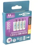 Ansmann Mignon AA 1,5V Lithium-Ionen Akkus, min. 1800mAh typ. 2000mAh, inkl. 4in1