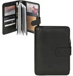Bind Terminplaner A6 (14x19cm) Terminkalender Leder schwarz