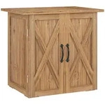 Outsunny - Gartenschrank - 77L x 55B x 72H cm - braun
