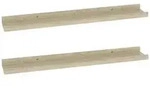 vidaXL Wandregale 2 Stk. Sonoma-Eiche 60x9x3 cm