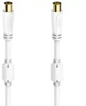Hama Antennenkabel 10m, 100 dB, vergoldet, Koax-Stecker