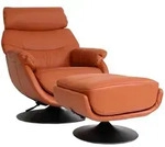 Mendler Relaxsessel mit Hocker HWC-K99, Fernsehsessel Sessel, Wippfunktion...