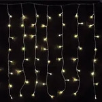 Mojawo 160er LED-Lichtervorhang Lichterkette Innen und Au&szlig;en warmwei&szlig;
