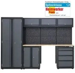 Baumarktplus Werkstattwand 13-tlg. modulares Werkstattschranksystem aus Stahl mit