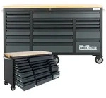Baumarktplus Werkstattwagen Deluxe XXL Anthrazit unbest&uuml;ckt 160 x 91 cm 20