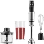 KLAMER Stabmixer Set 1000 Watt, 4 in 1 P&uuml;rierstab Edelstahl mit SmartSpeed per