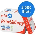 print24 Druckerpapier Kopierpapier 2500 Blatt (5x500 ) DIN A4 80 g Premium Hochwei&szlig;